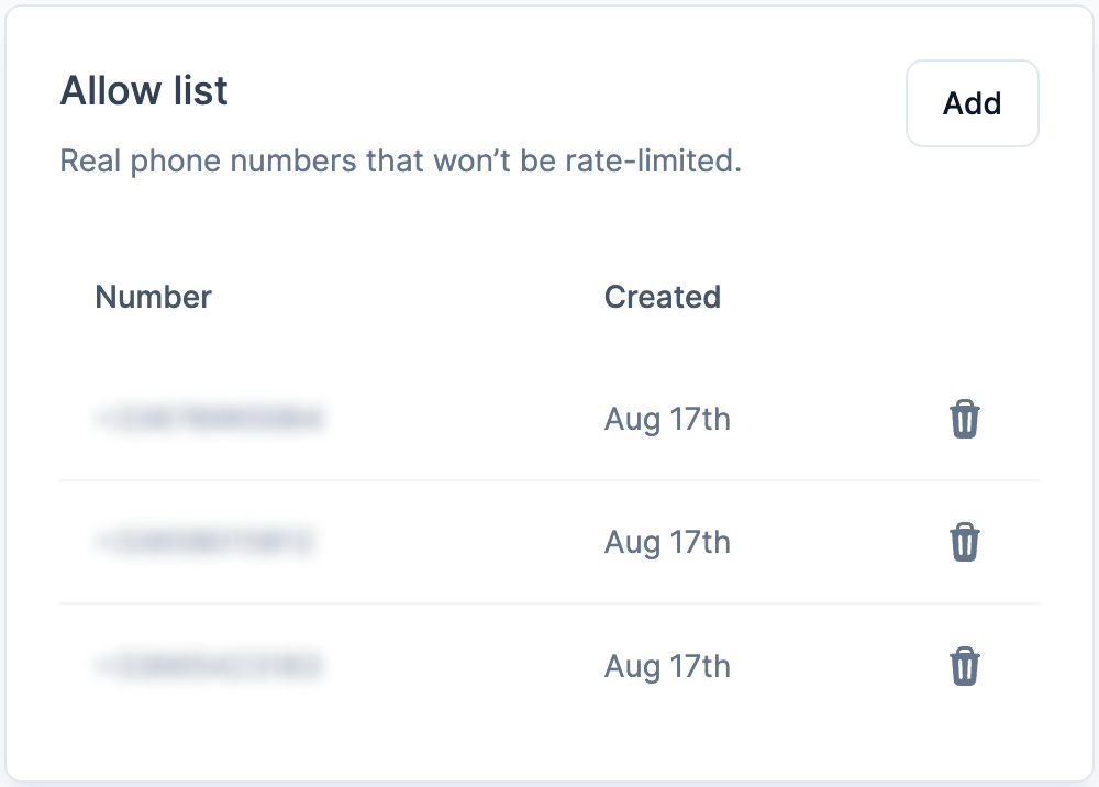 Dashboard screenshot