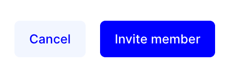 Invite member confirmation button