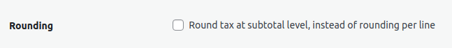 WooCommerce tax rounding setting