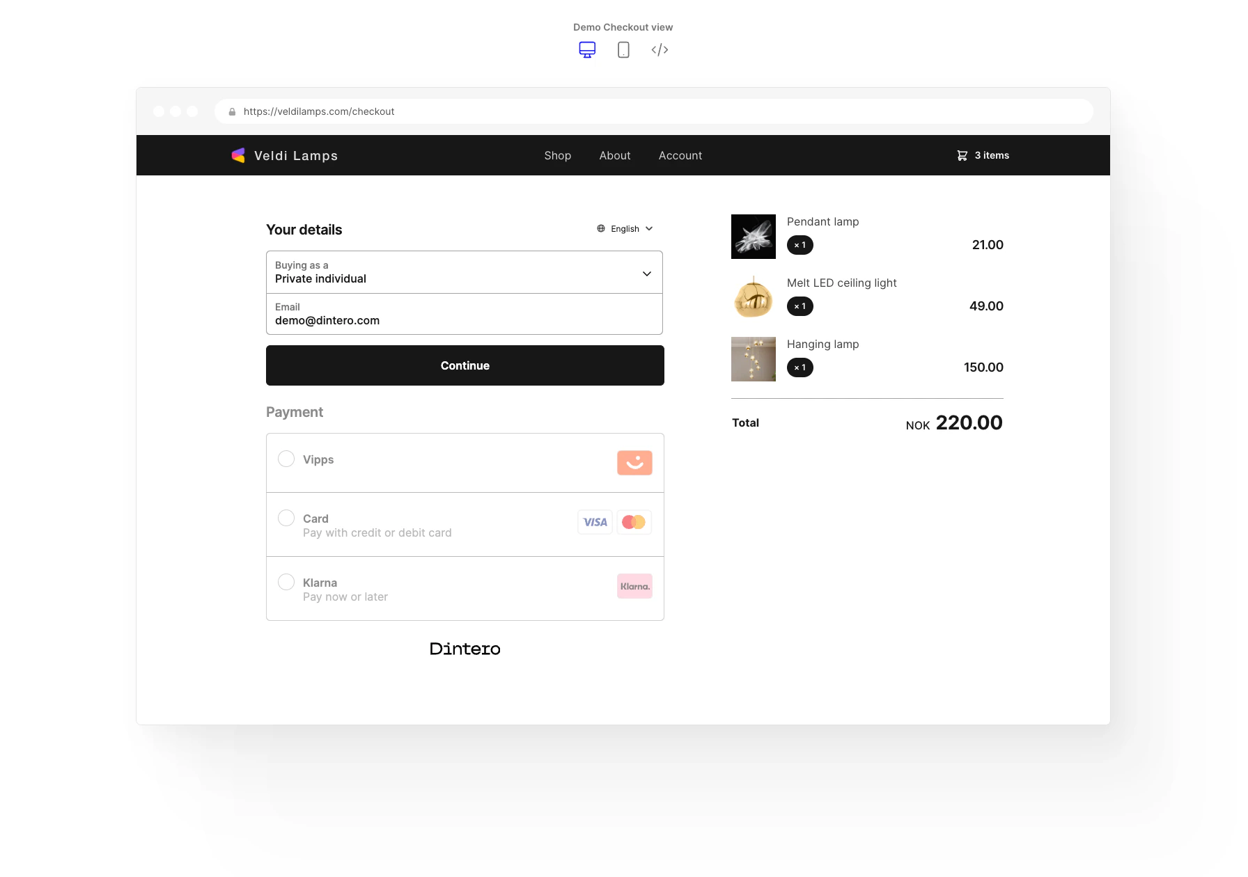 Demo example