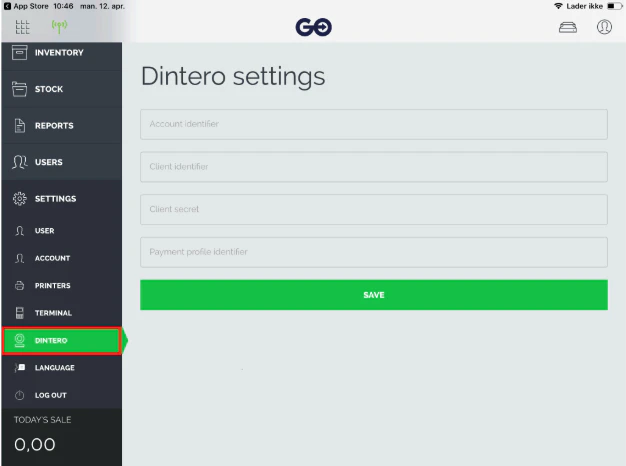 Dintero Settings