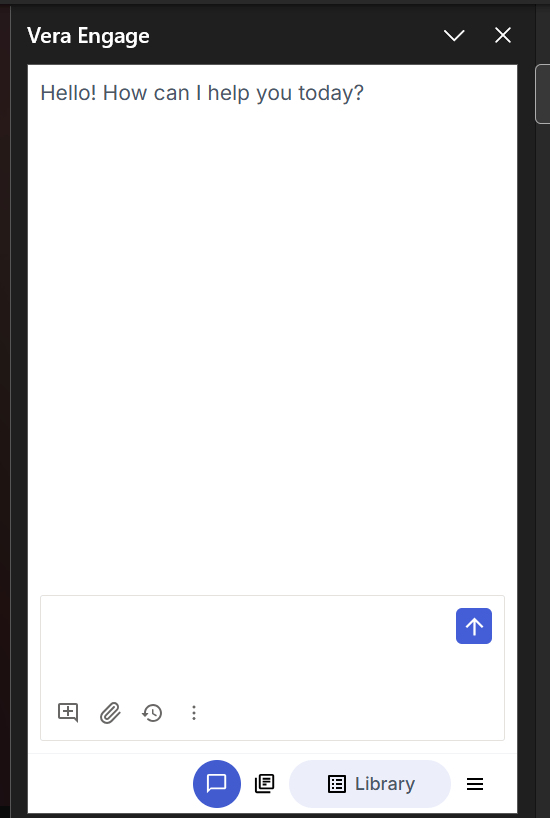 Word add-in floating menu with Library button