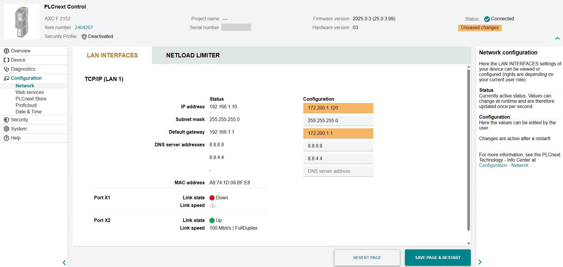 Network Configuration