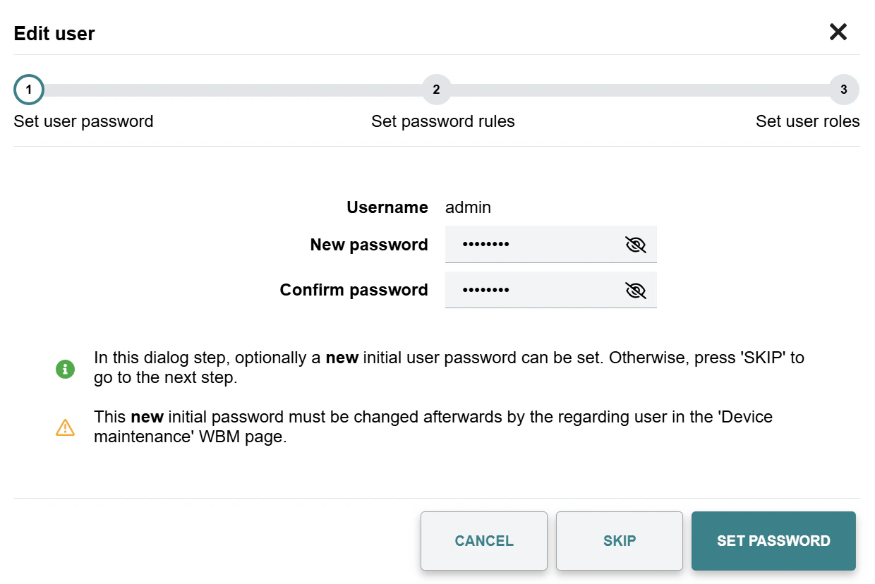 Set Password