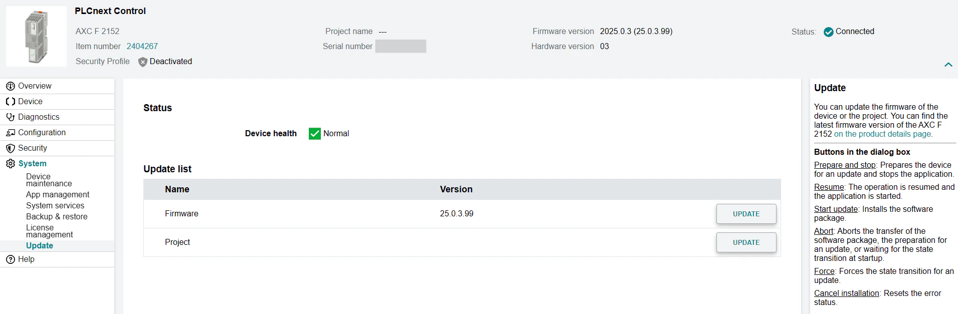Firmware Update