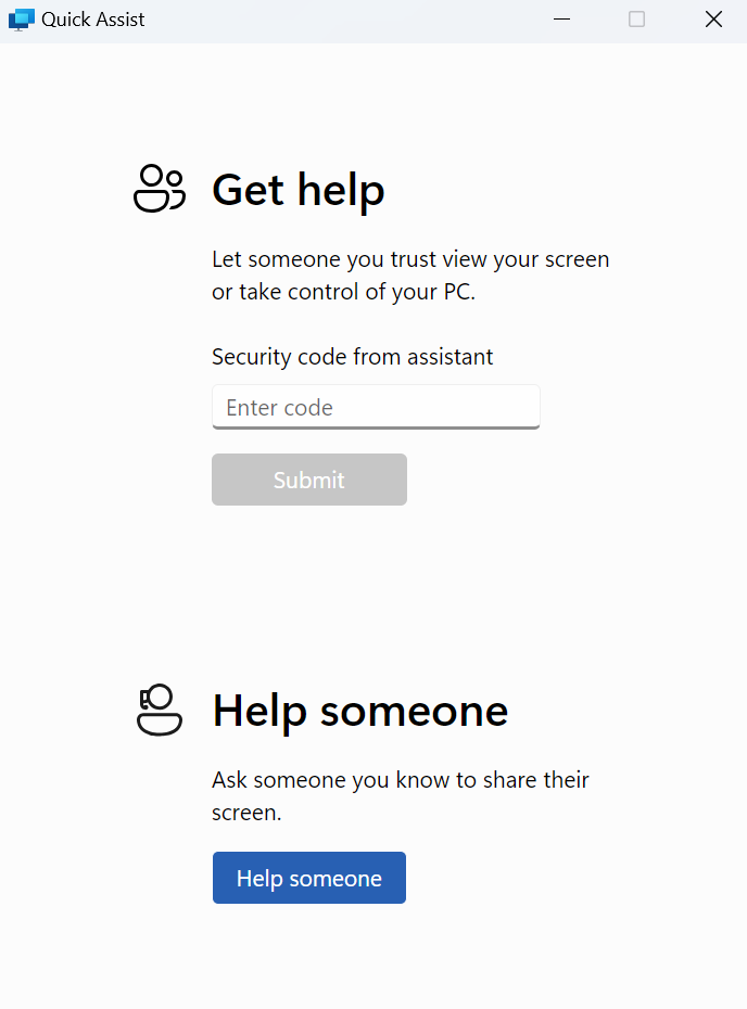 Windows Quick Assist