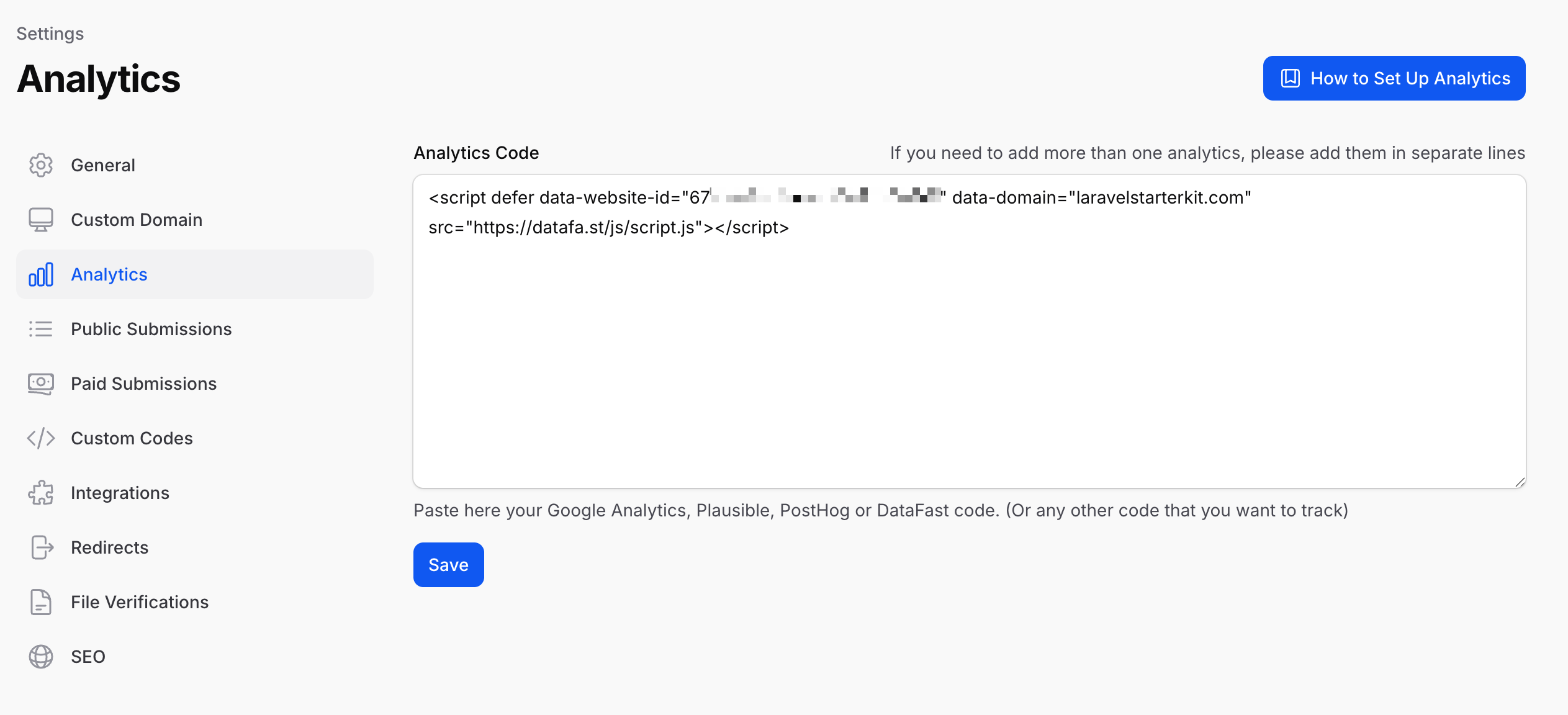 Analytics integration in Directify