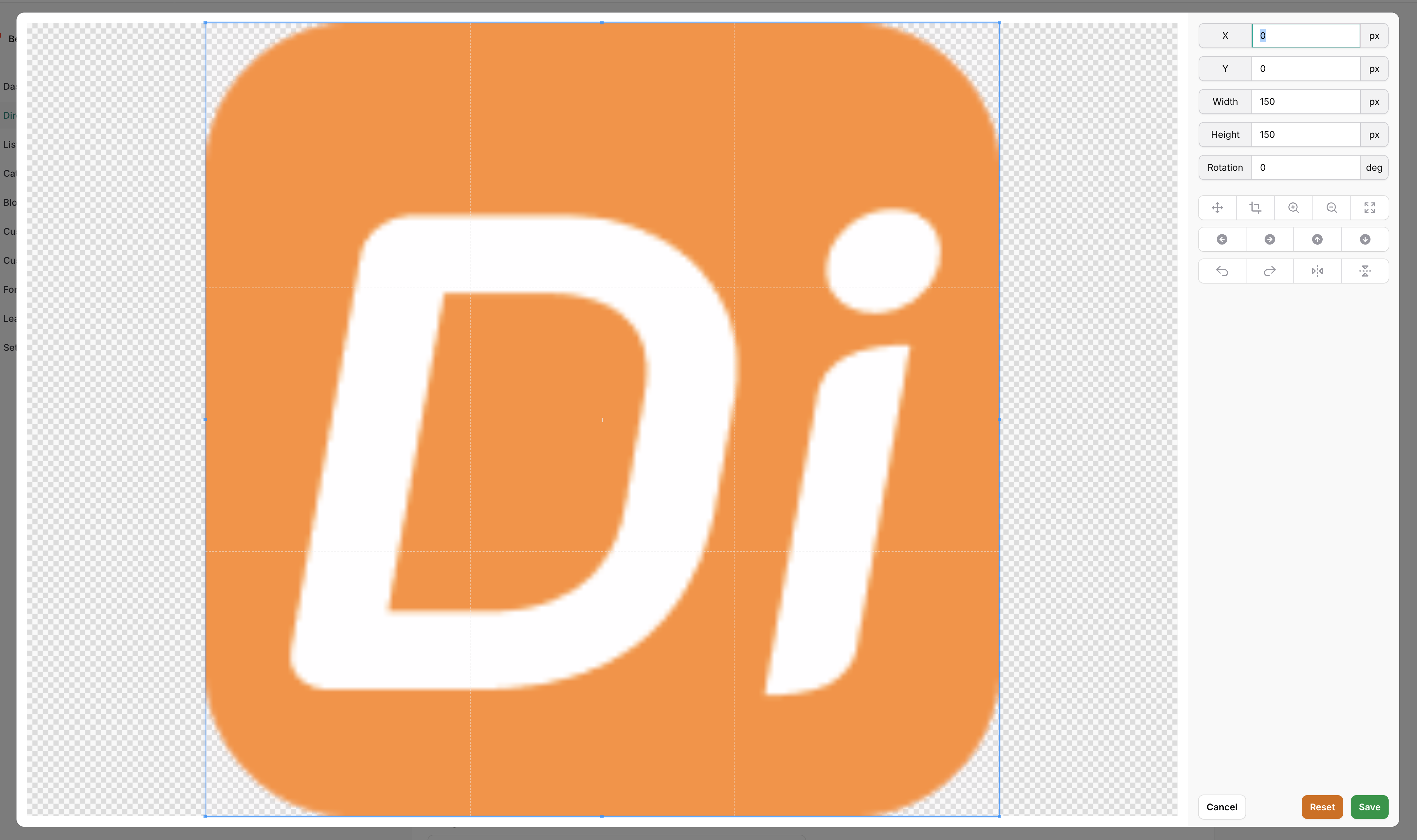 Editing logo