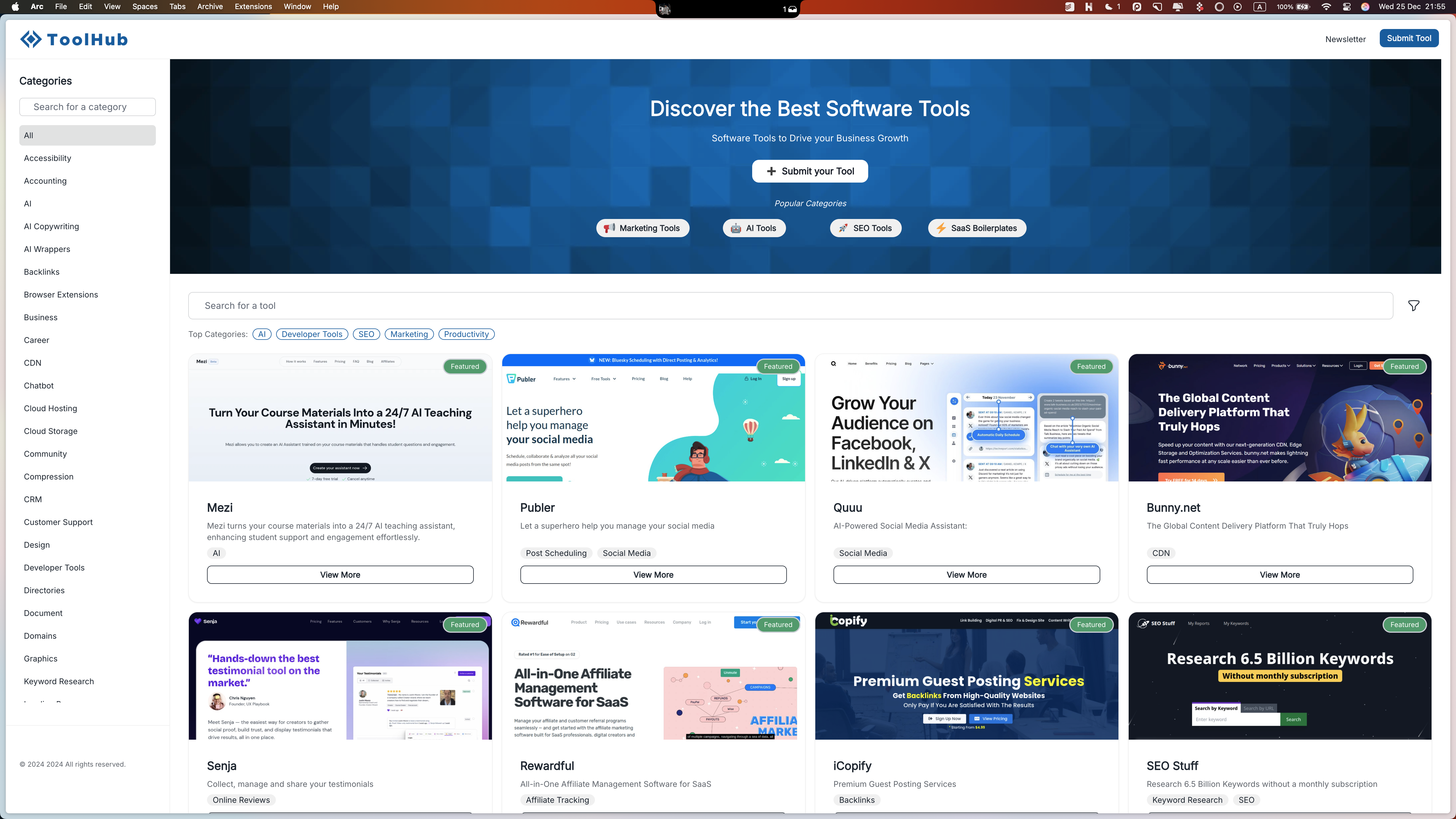 Toolhub directory demo