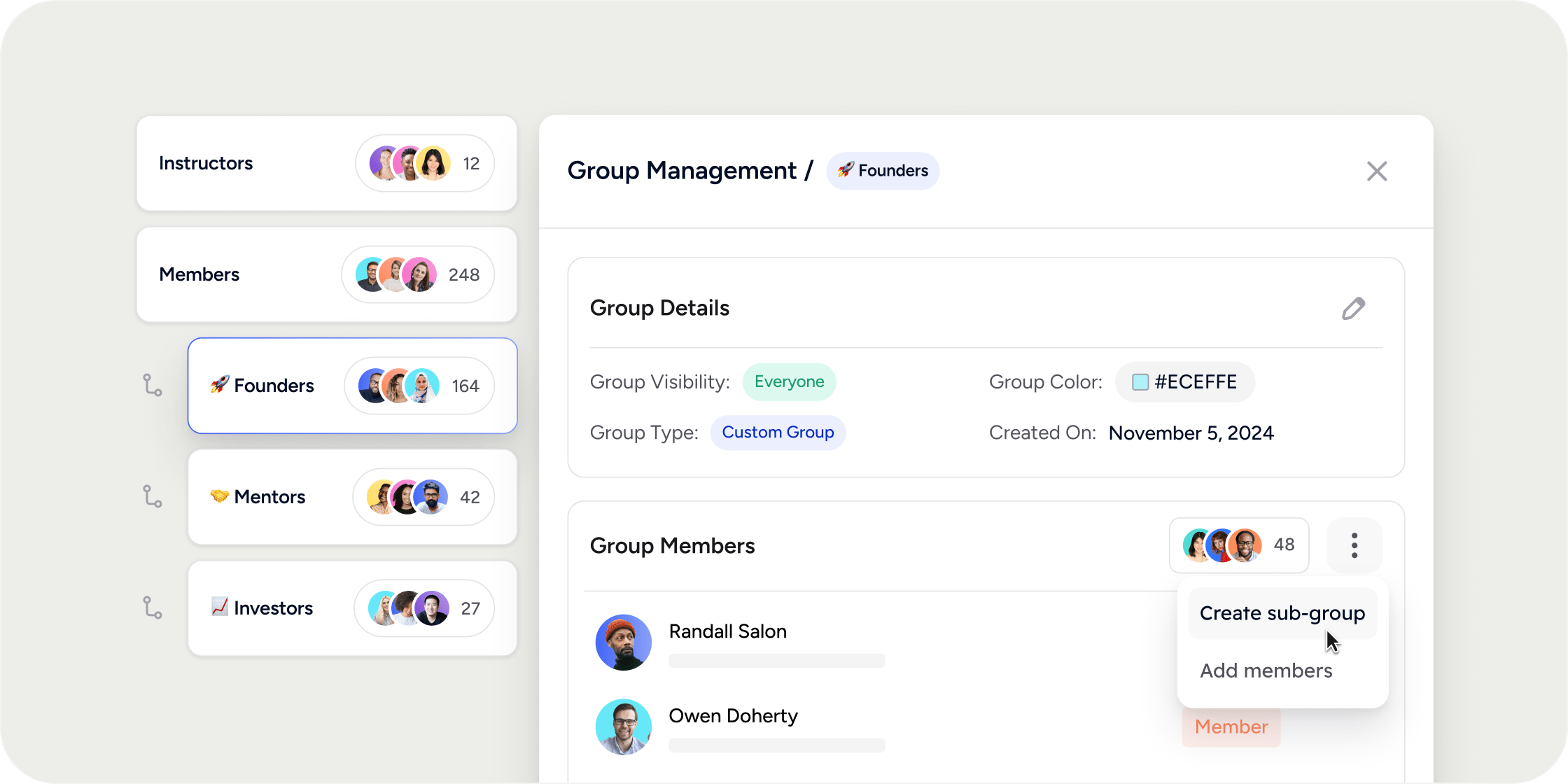 Groups