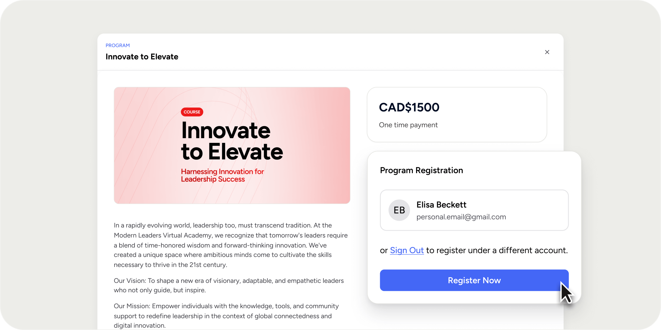 Program Registration