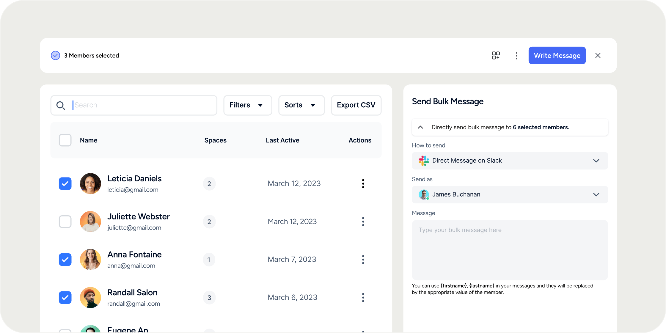 Bulk Messaging