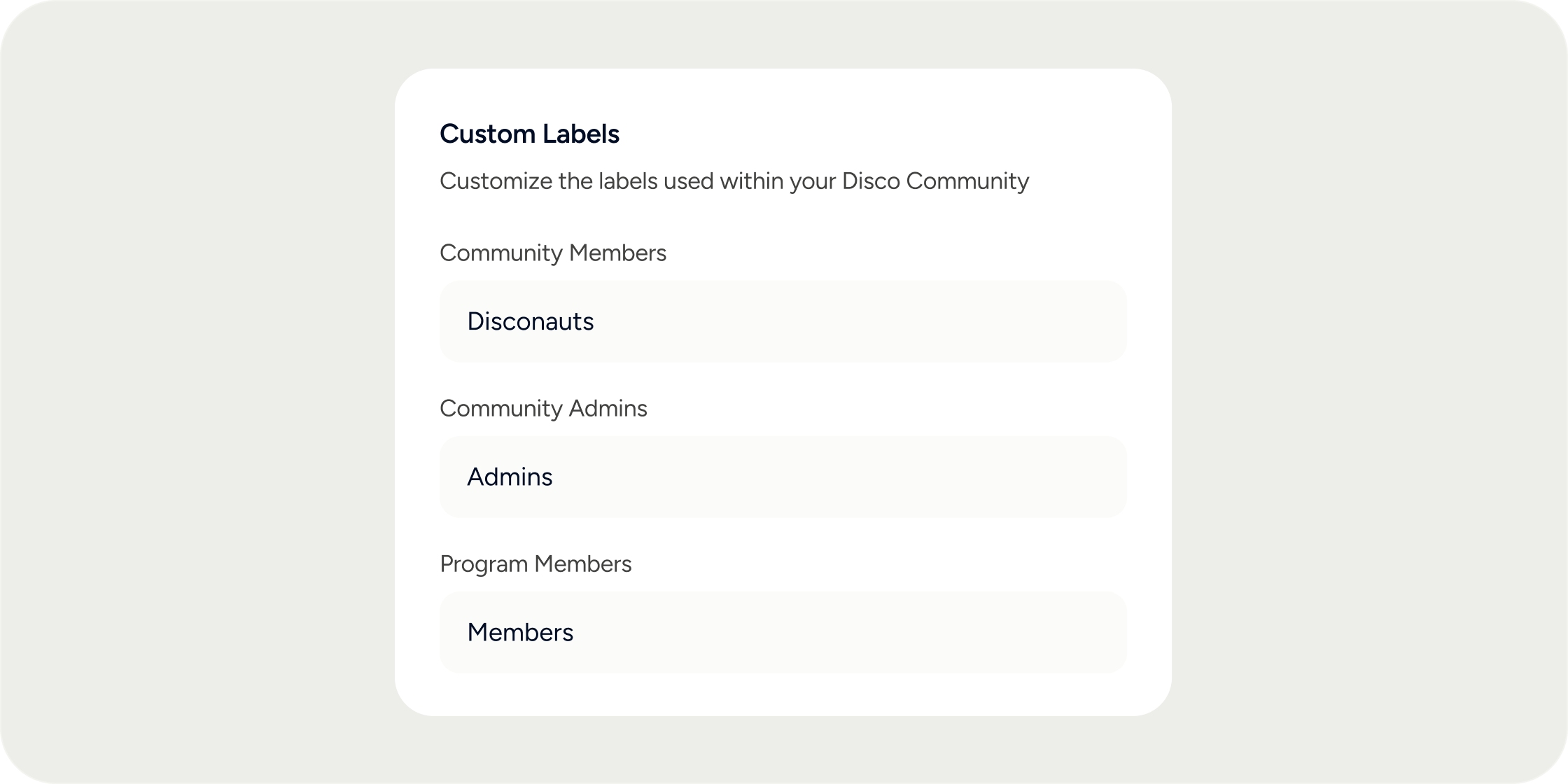 Labels