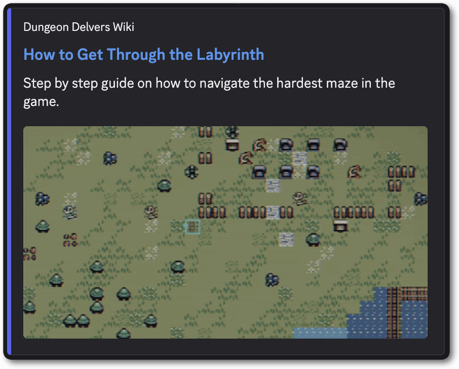 An embed link preview showing the example above