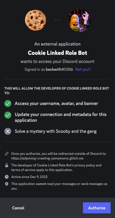 Consent Dialog