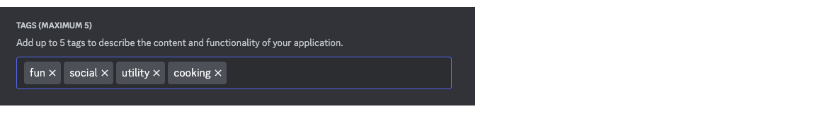 App tags which help categorize apps and make them more searchable