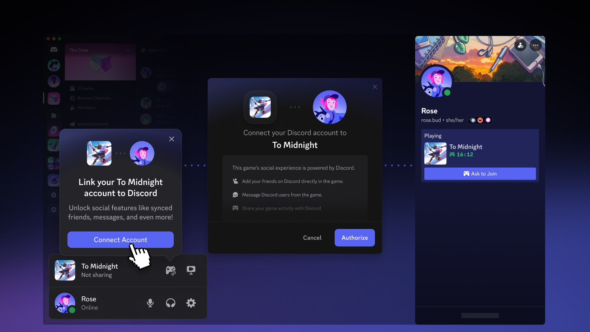 Account Linking from Discord Entry Points
