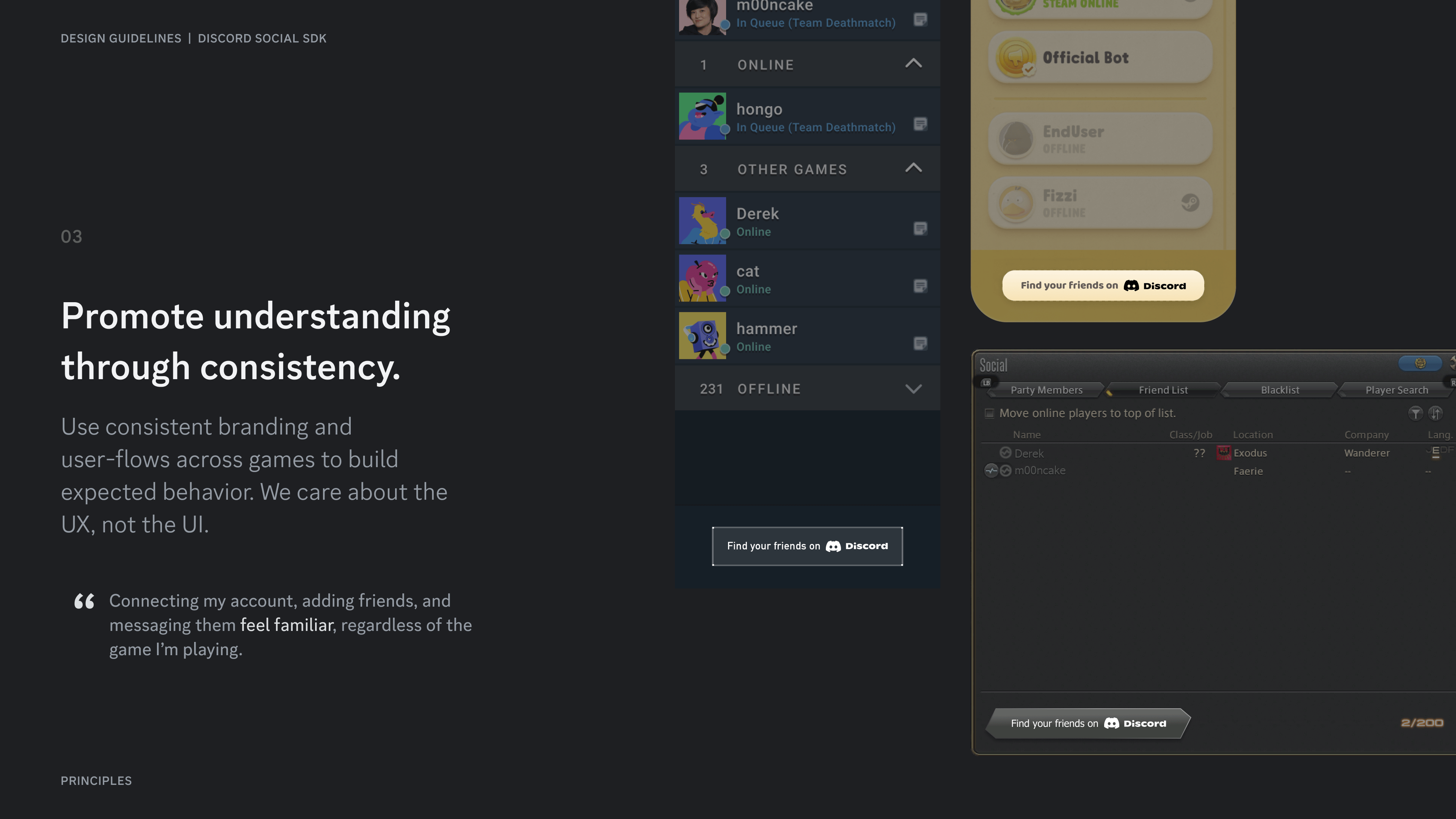 Promote Understanding through consistency