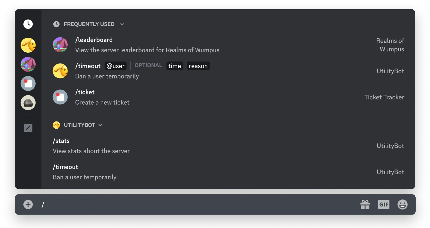 Command launcher in the Desktop client