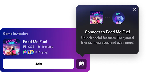Game Invite entry points for account linking