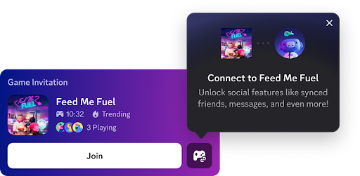 Game Invite entry points for account linking