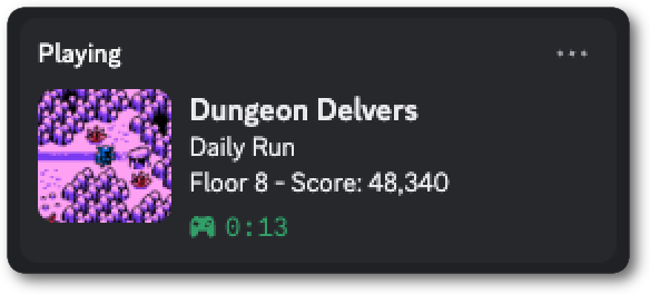 Rich Presence with details and state set