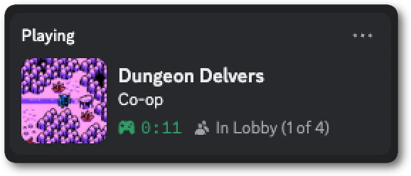 Rich Presence showing the player in a party of 4