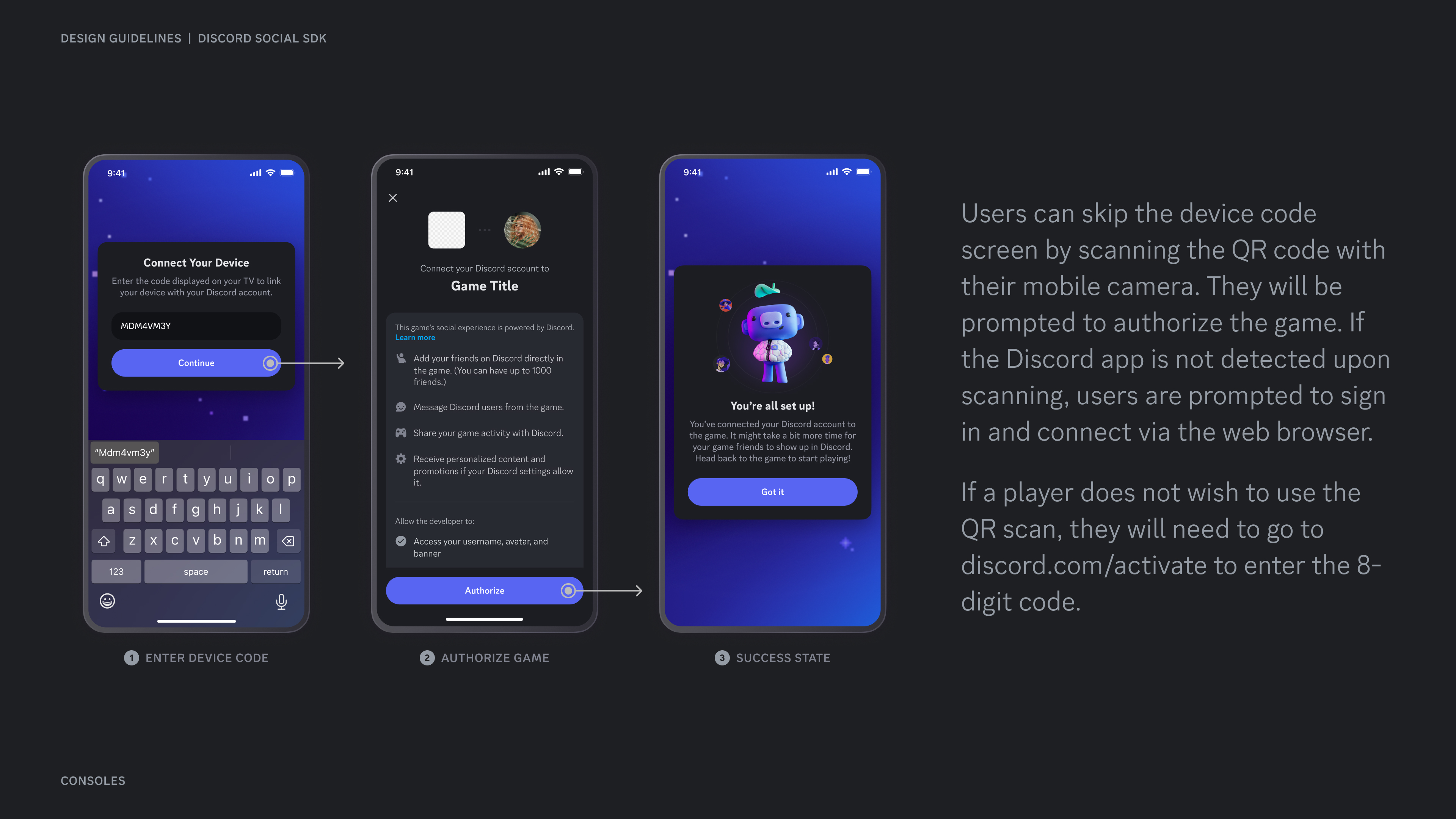 Console Design Guidelines - Documentation - Discord