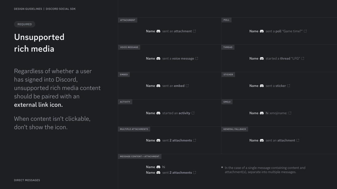 Direct Message Lil Racks Direct Messages Design Guidelines - Documentation - Discord