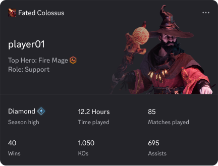 Game Stats Widget