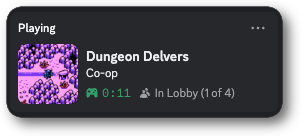 Rich Presence showing the player in a party of 4