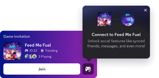 Game Invite entry points for account linking