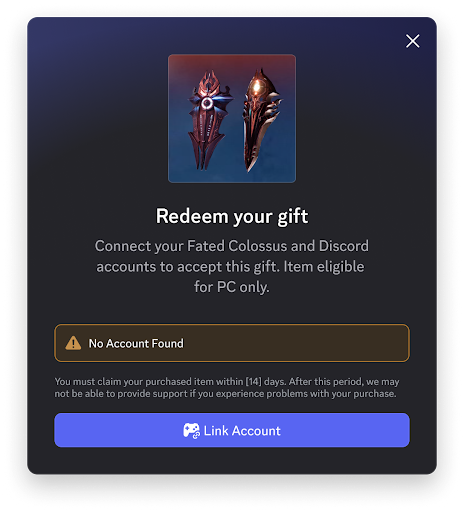Game Shop entry points for account linking