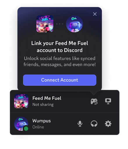 Discord entry points for account linking