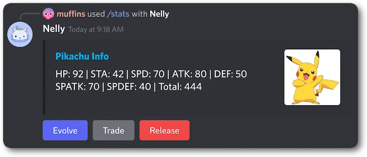 Example showing one primary button per button group