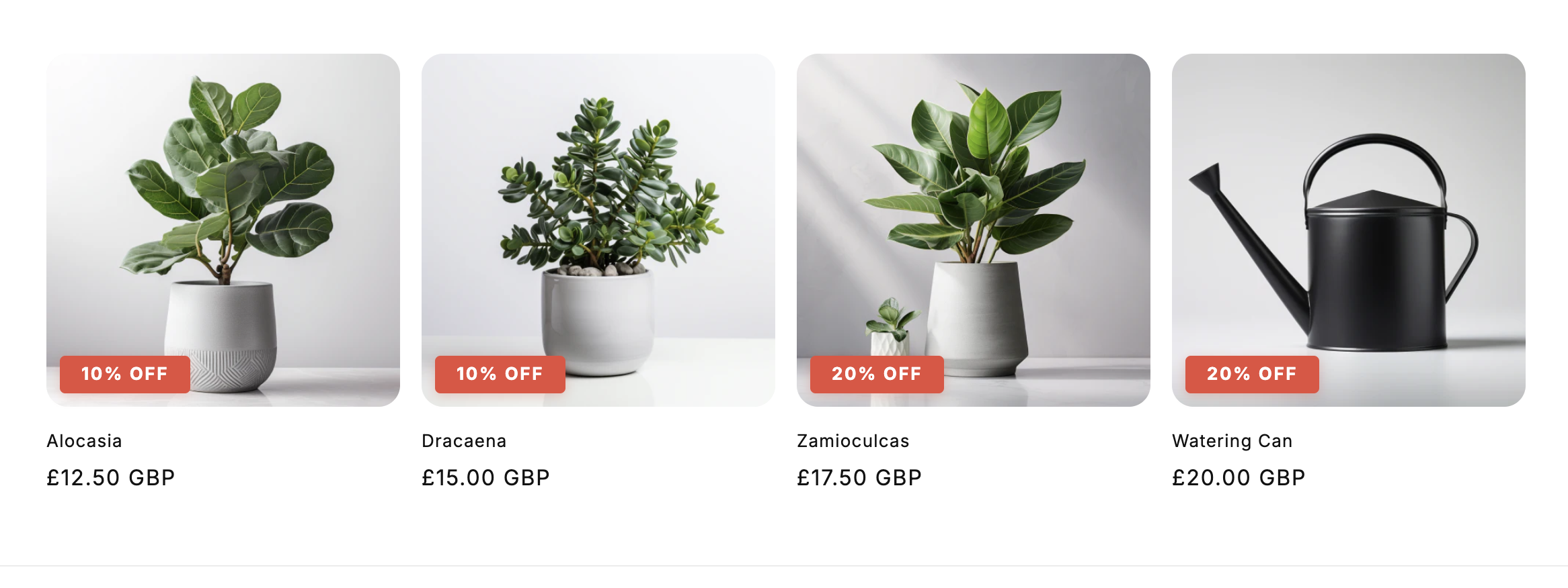 Product card with red '20% OFF' badge in top-right corner