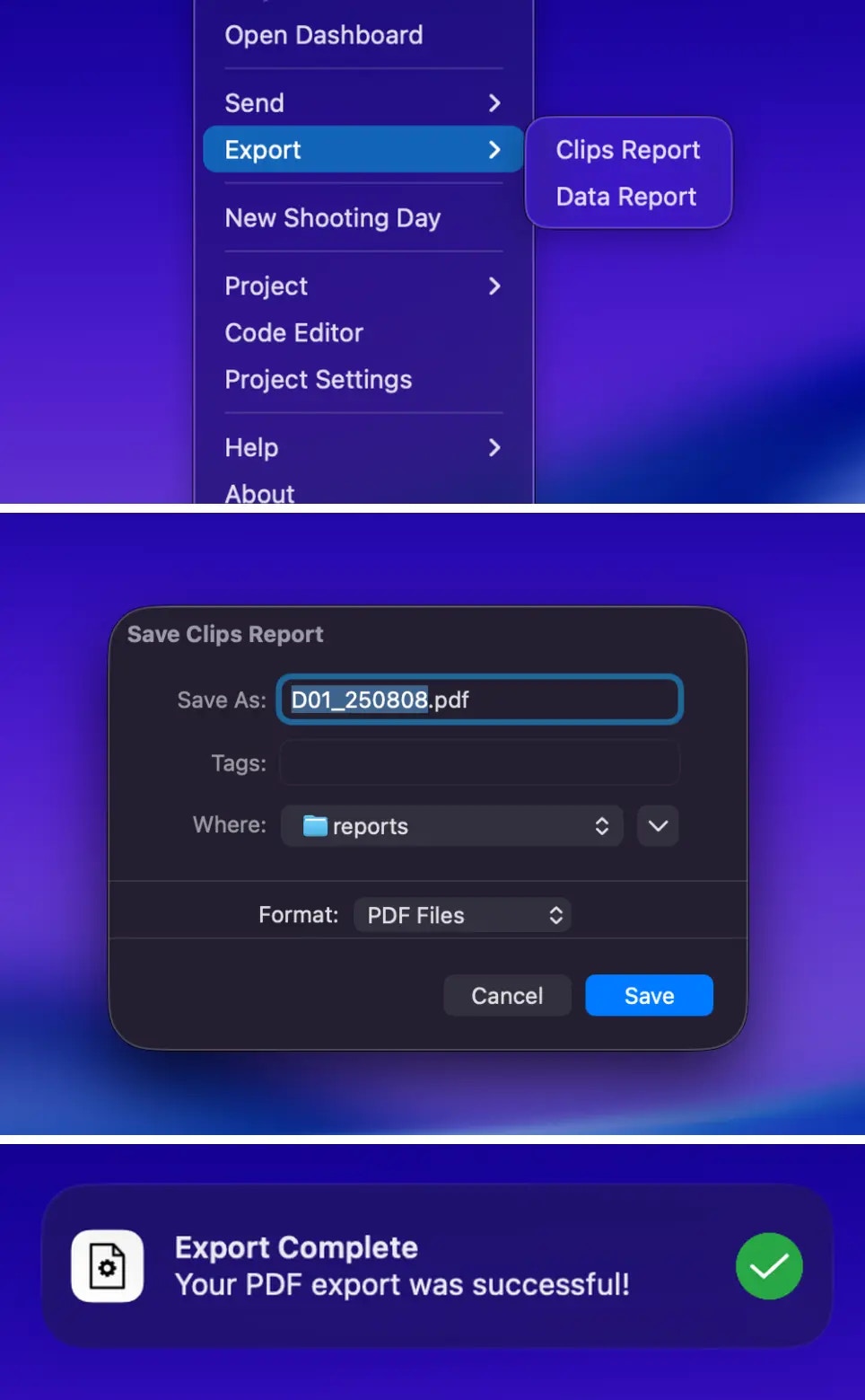PDF preset