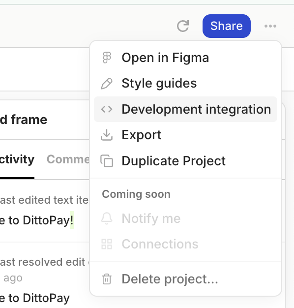 project-menu.png Project Menu