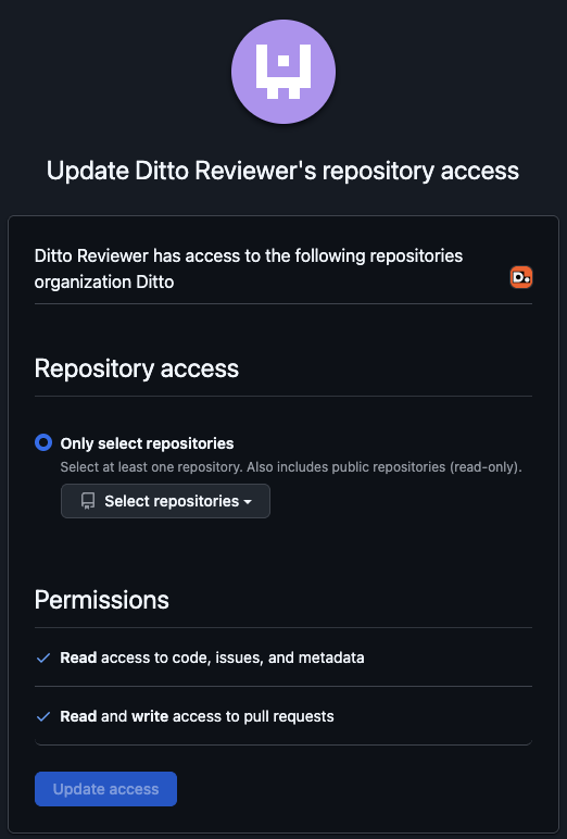 GitHub PR Review Bot - Ditto