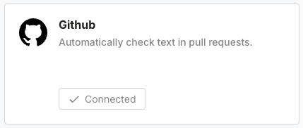 GitHub integration successful install card