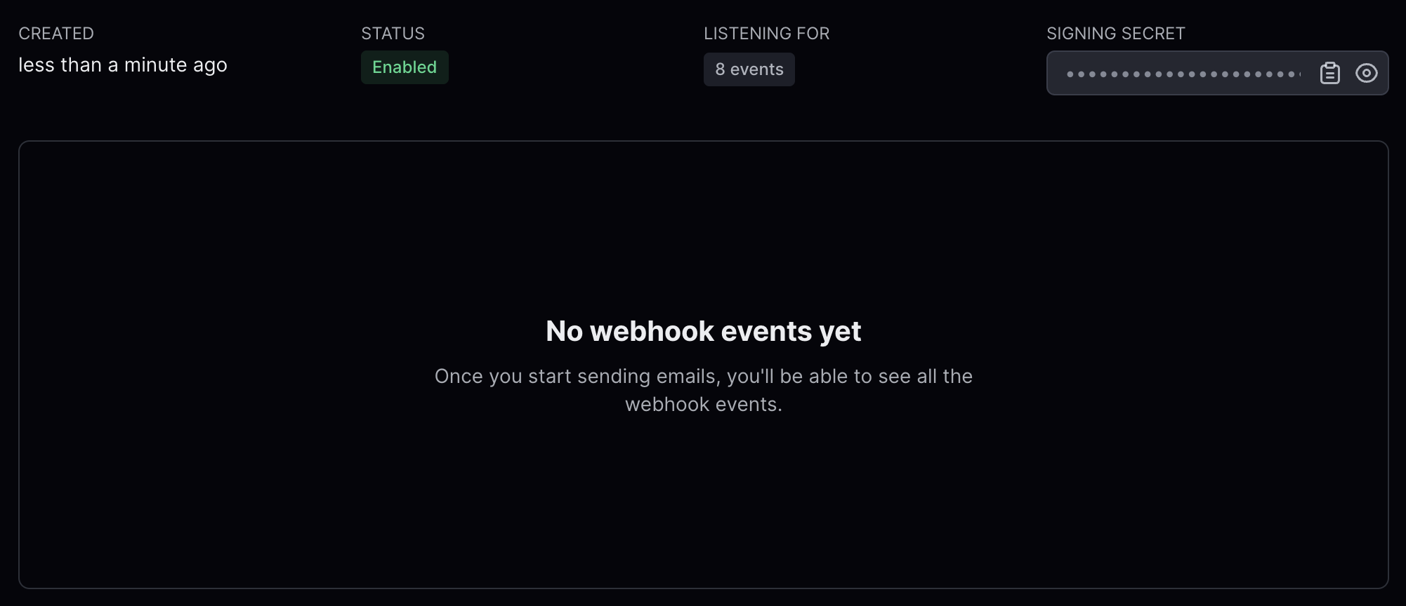 Resend Webhook Signing Secret