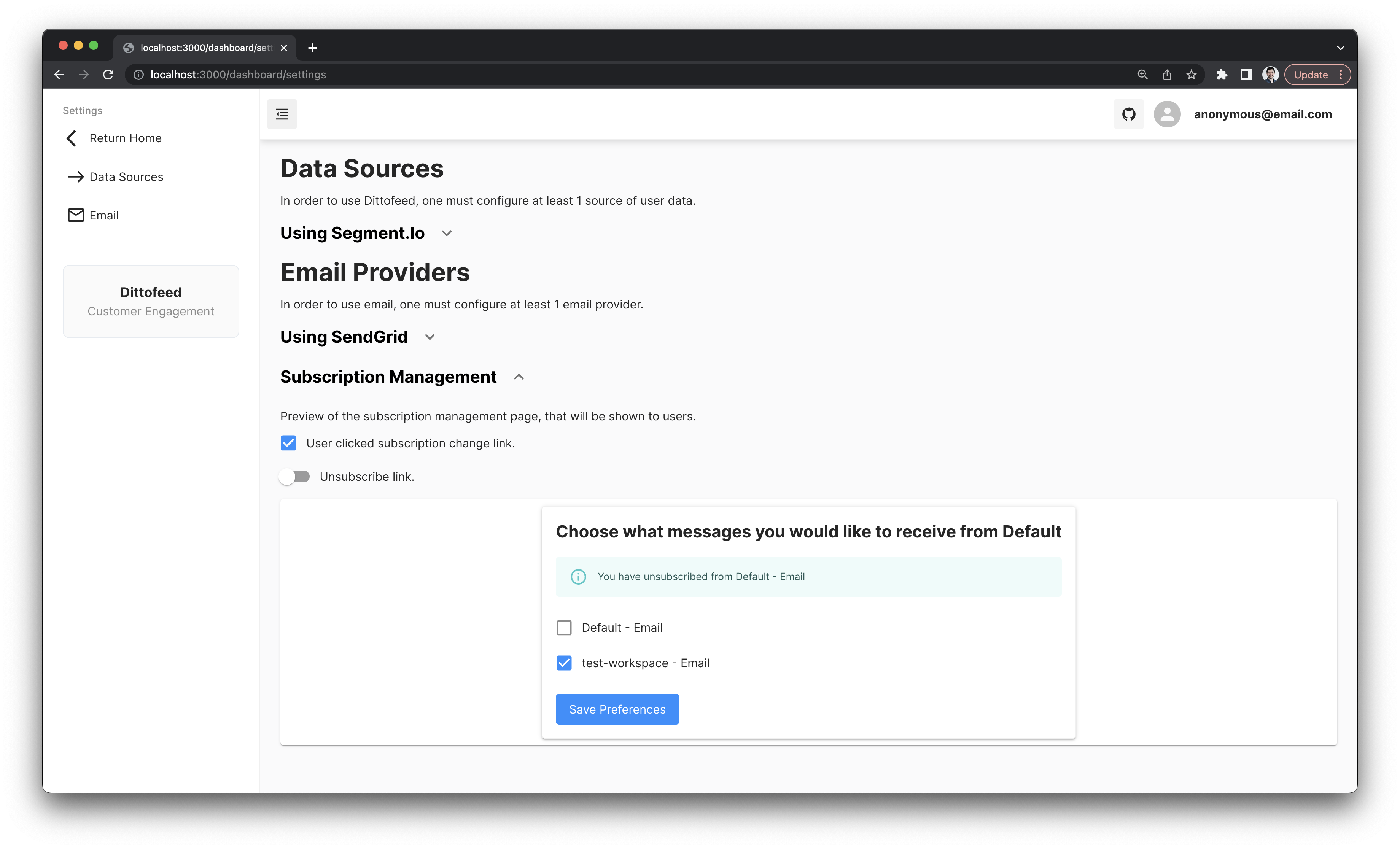 Subscription Management
Preview