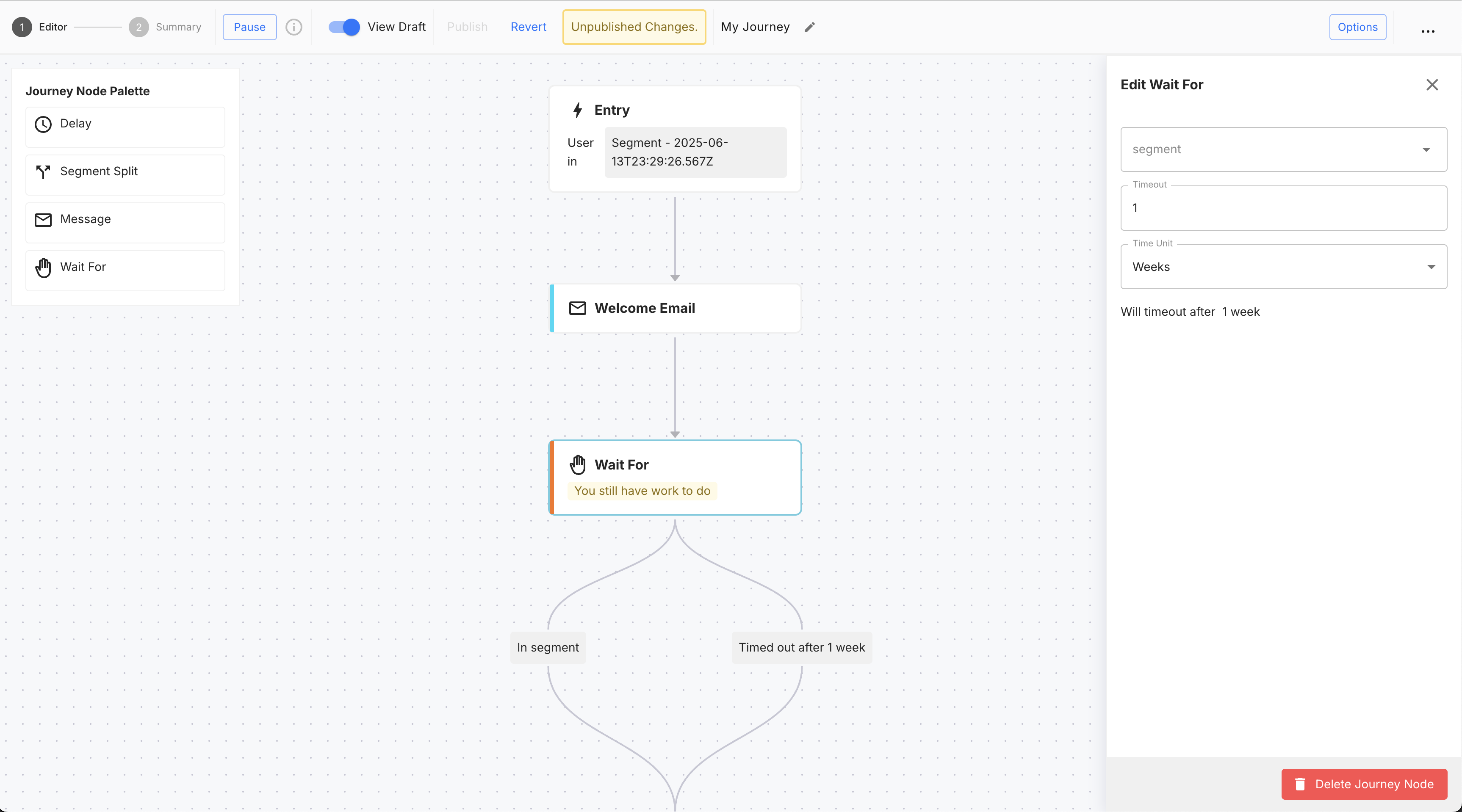 Embedded Journey Editor