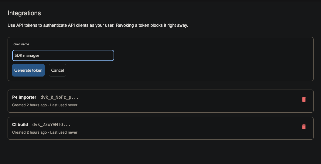 Generate Token