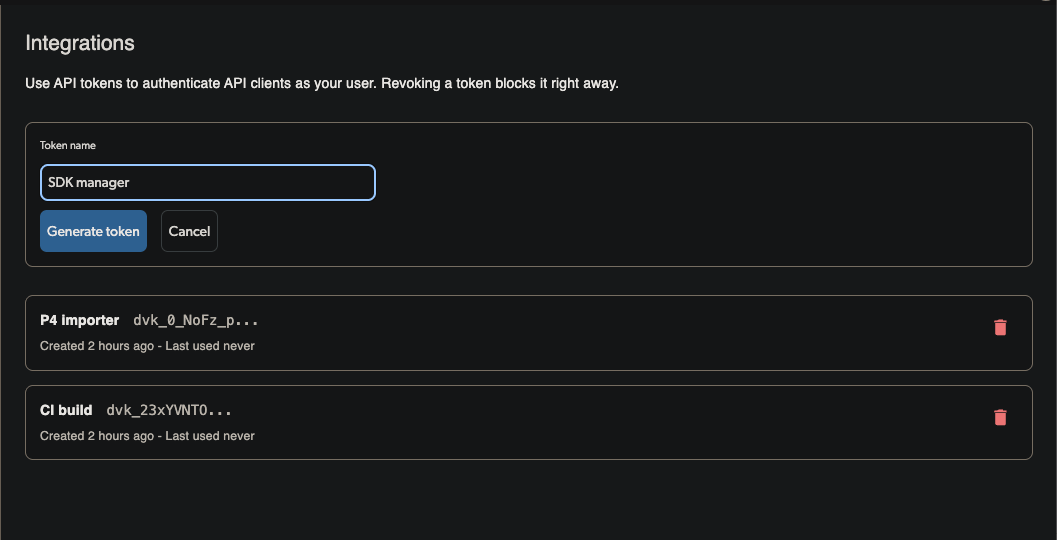Generate Token