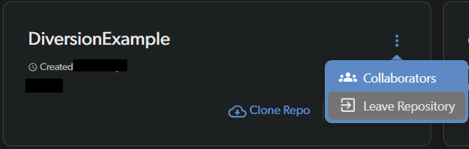 Leave repo from the remote repo