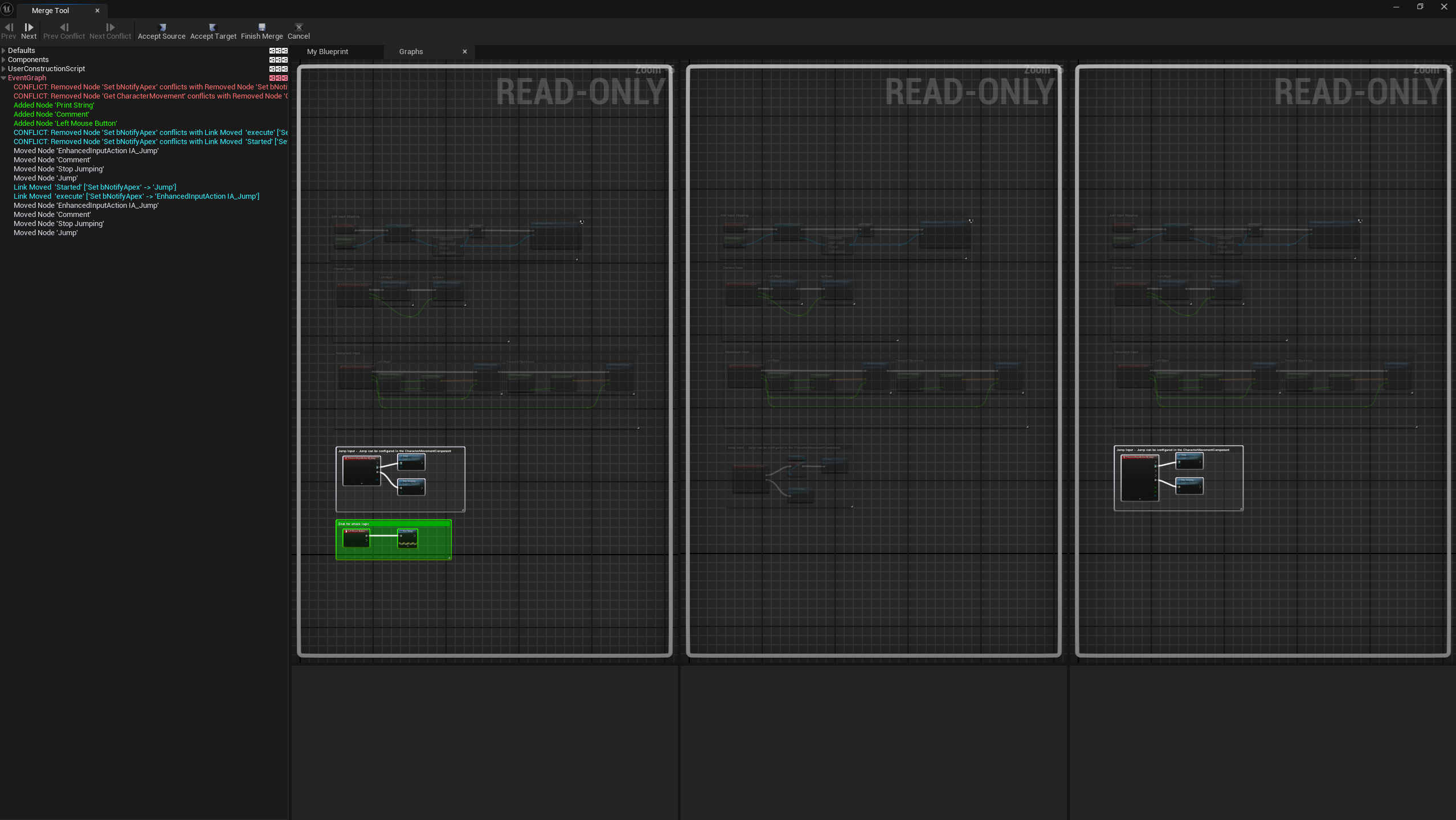 Merge window - before