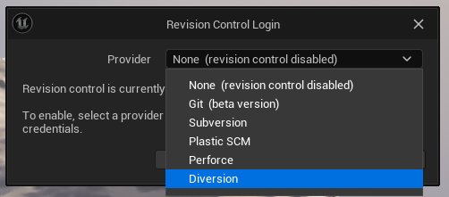 Choose Diversion provider