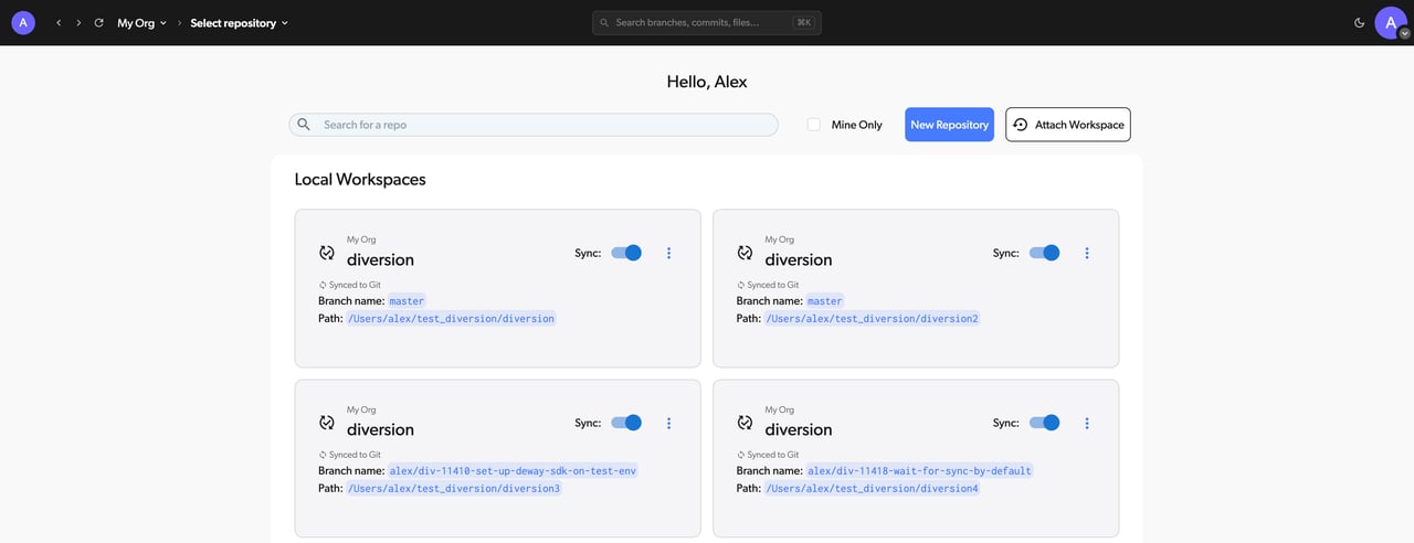 Diversion Dashboard