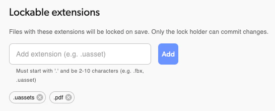 Auto-lock configuration in repository settings